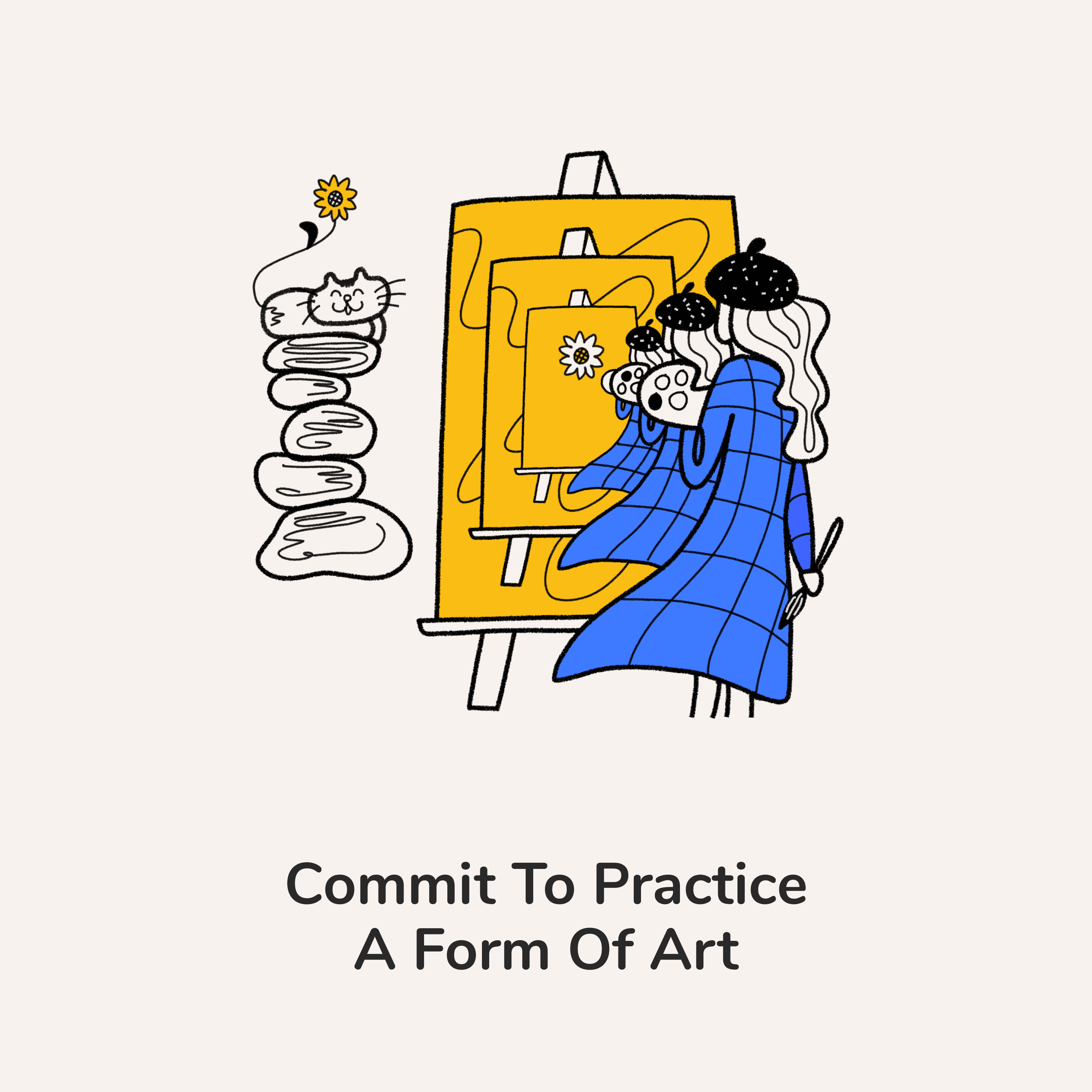 Professional artist studio